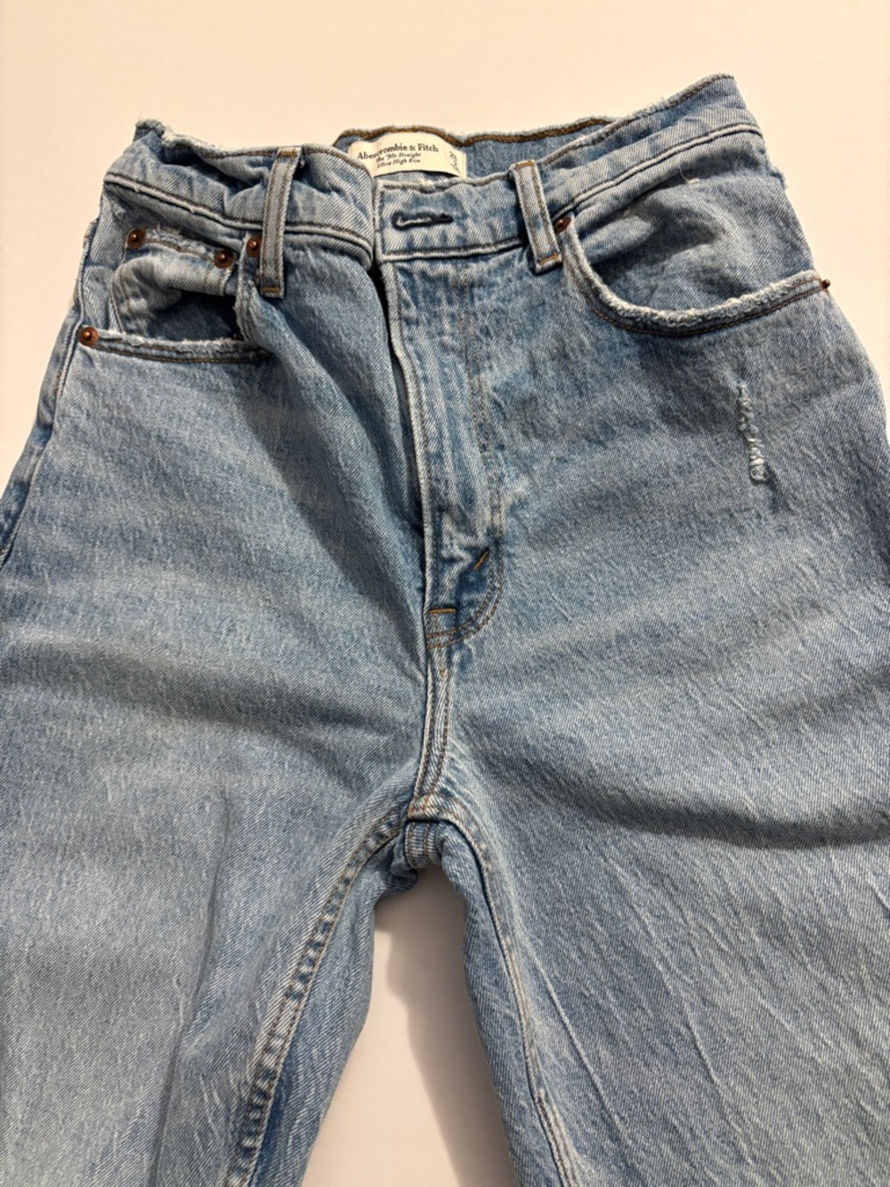Abercrombie & Fitch Light Blue High-Rise Jeans - Picture 5 of 9